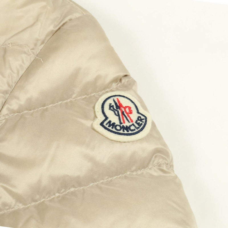 MONCLER LANS 羽絨外套 尼龍 米色 二手 女款 0碼-5