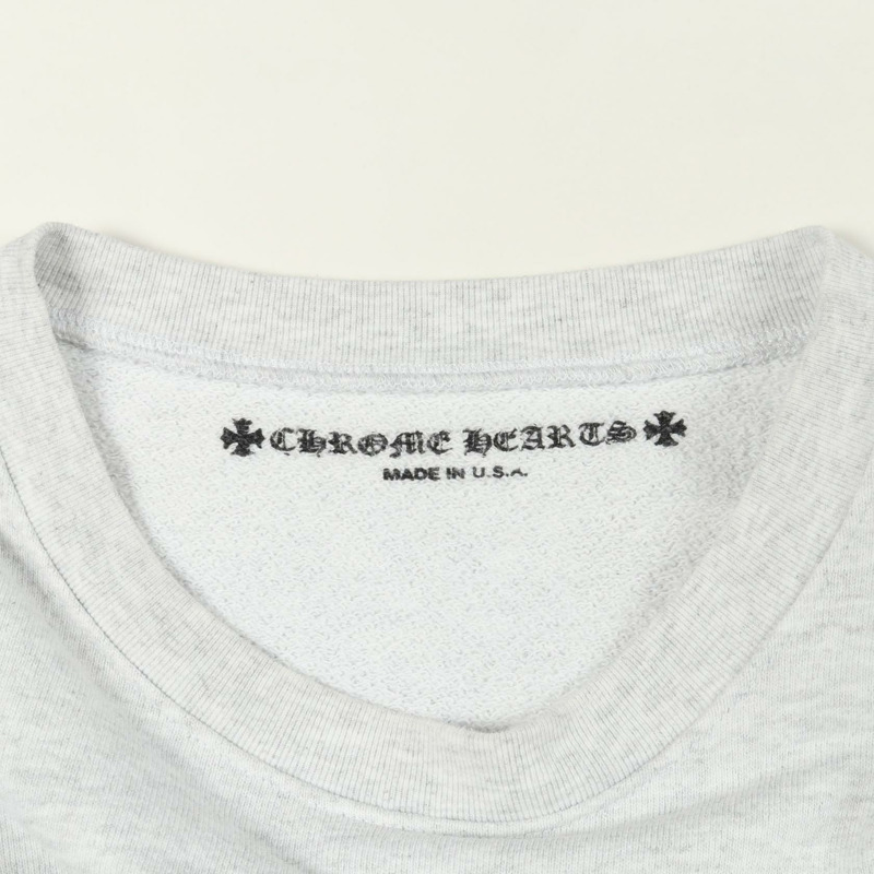 Chrome Hearts Matty Boy 標誌衛衣，純棉，灰色，二手，男款 L 碼。-2