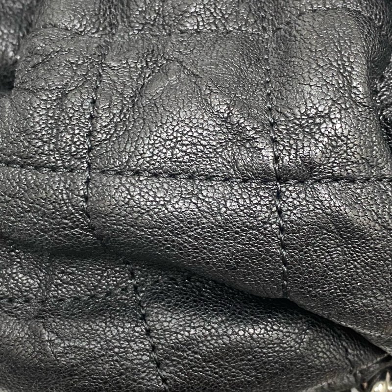 △ Chanel 香奈兒 Black Calfskin Silver Tone Metal Chain Around Shoulder Bag No.18 A49889 黑色小牛皮銀色金屬鎖鏈肩背袋No.18 - 257025309-8