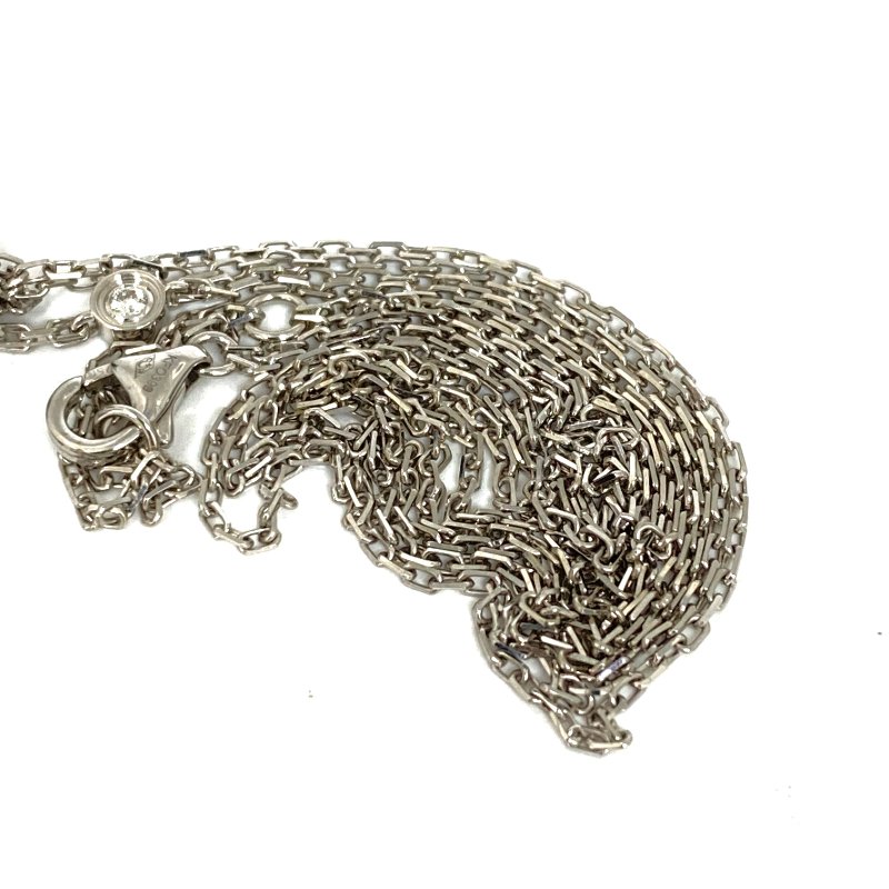 △ Cartier 卡地亞 18K White Gold Diamonds Love Circle Necklace 6.36g 18K白金鑽石頸鏈 - 257025165-7