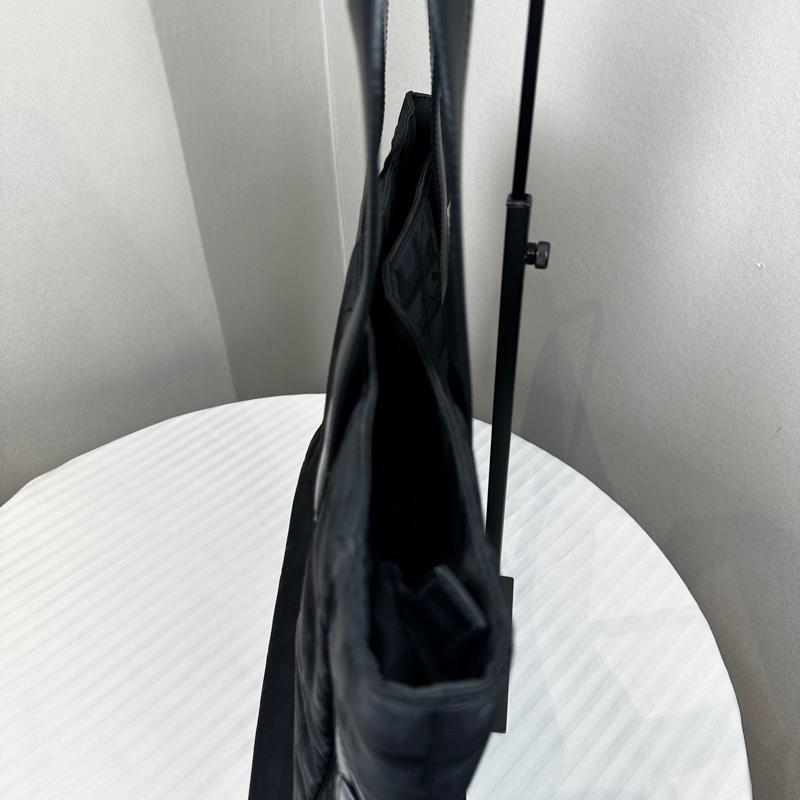 香奈兒/Chanel New Travel Line 黑色尼龍單肩托特包 36x13x34cm-4