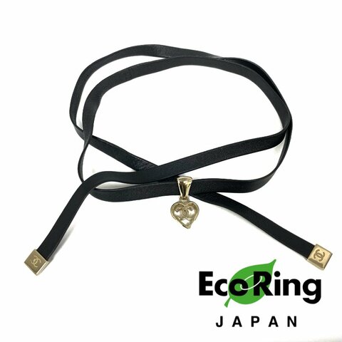 ☆ Chanel 香奈兒 Black Lambskin Heart Choker B22P 黑色小羊皮心形項圈 B22P - 257025684