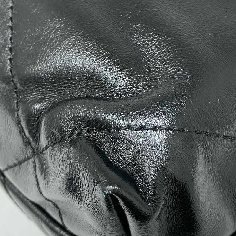 △ Chanel 香奈兒 Mini 22Bag Black Calfskin Gold Tone Metal Chain 2Way Bag AS3980 黑色小牛皮金色金屬鏈條兩用袋 AS3980 -257025692-12