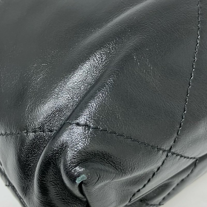 △ Chanel 香奈兒 Mini 22Bag Black Calfskin Gold Tone Metal Chain 2Way Bag AS3980 黑色小牛皮金色金屬鏈條兩用袋 AS3980 -257025692-13