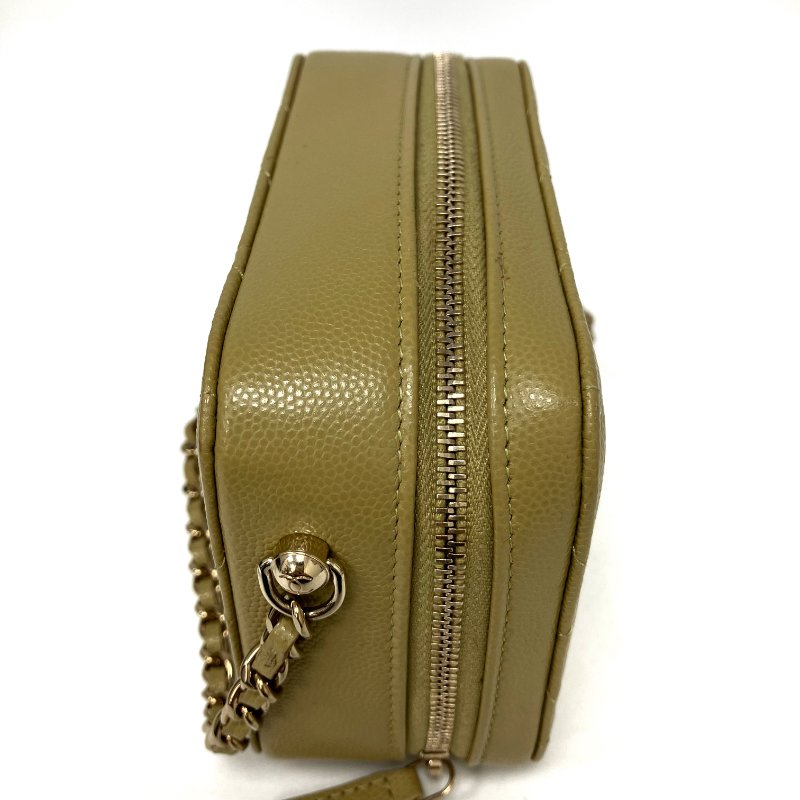 △ Chanel 香奈兒 Brown Yellow Caviar Skin Gold Tone Metal Chain Cross-body Bag AP2426 啡黃色粒紋小牛皮金色金屬鏈條斜背袋 AP2426 -257025758-5