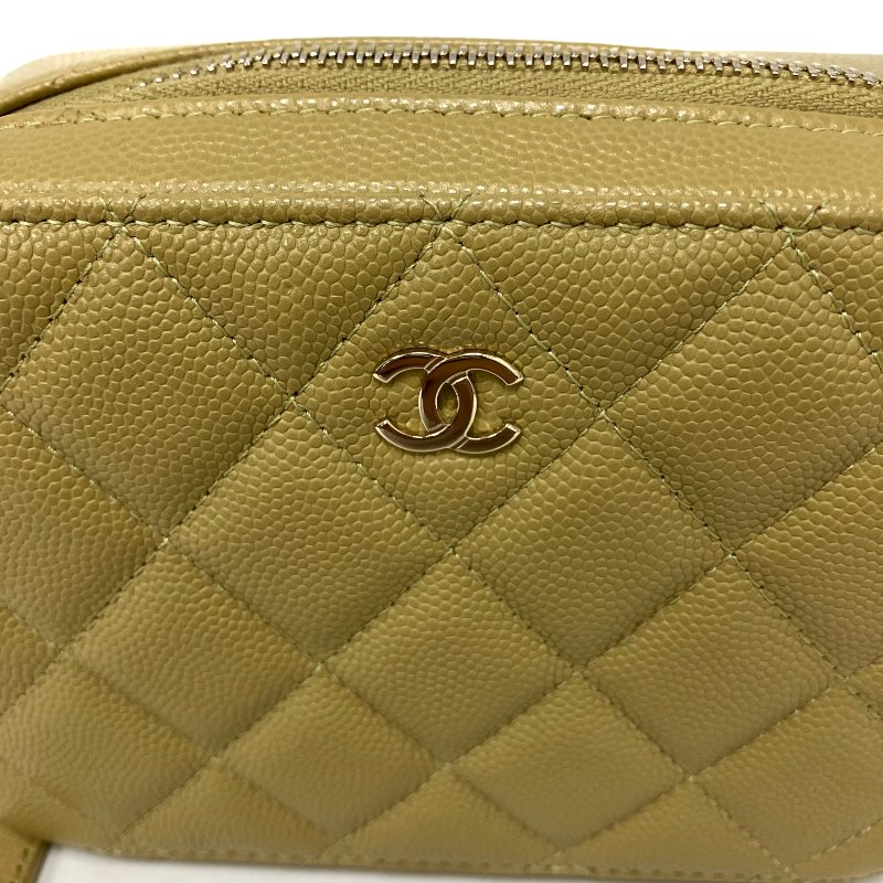 △ Chanel 香奈兒 Brown Yellow Caviar Skin Gold Tone Metal Chain Cross-body Bag AP2426 啡黃色粒紋小牛皮金色金屬鏈條斜背袋 AP2426 -257025758-7