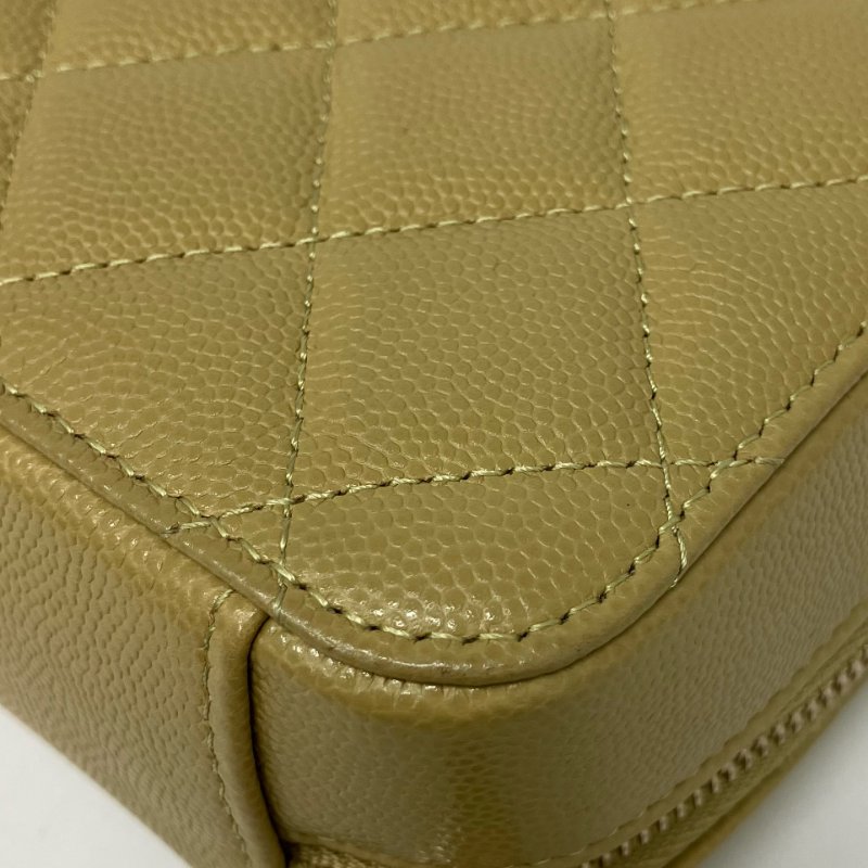 △ Chanel 香奈兒 Brown Yellow Caviar Skin Gold Tone Metal Chain Cross-body Bag AP2426 啡黃色粒紋小牛皮金色金屬鏈條斜背袋 AP2426 -257025758-12