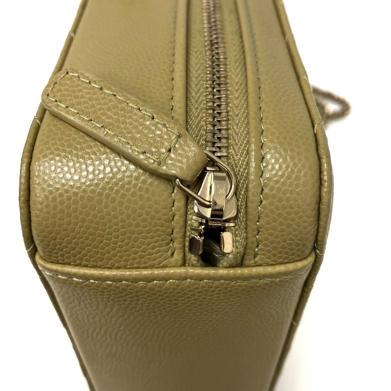 △ Chanel 香奈兒 Brown Yellow Caviar Skin Gold Tone Metal Chain Cross-body Bag AP2426 啡黃色粒紋小牛皮金色金屬鏈條斜背袋 AP2426 -257025758-14