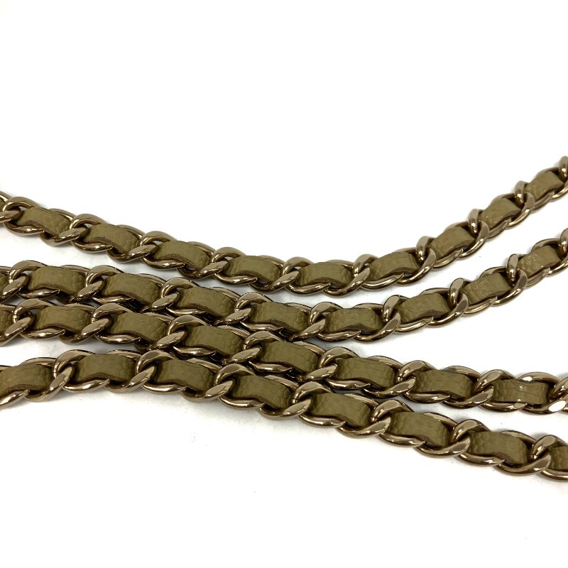 △ Chanel 香奈兒 Brown Yellow Caviar Skin Gold Tone Metal Chain Cross-body Bag AP2426 啡黃色粒紋小牛皮金色金屬鏈條斜背袋 AP2426 -257025758-16