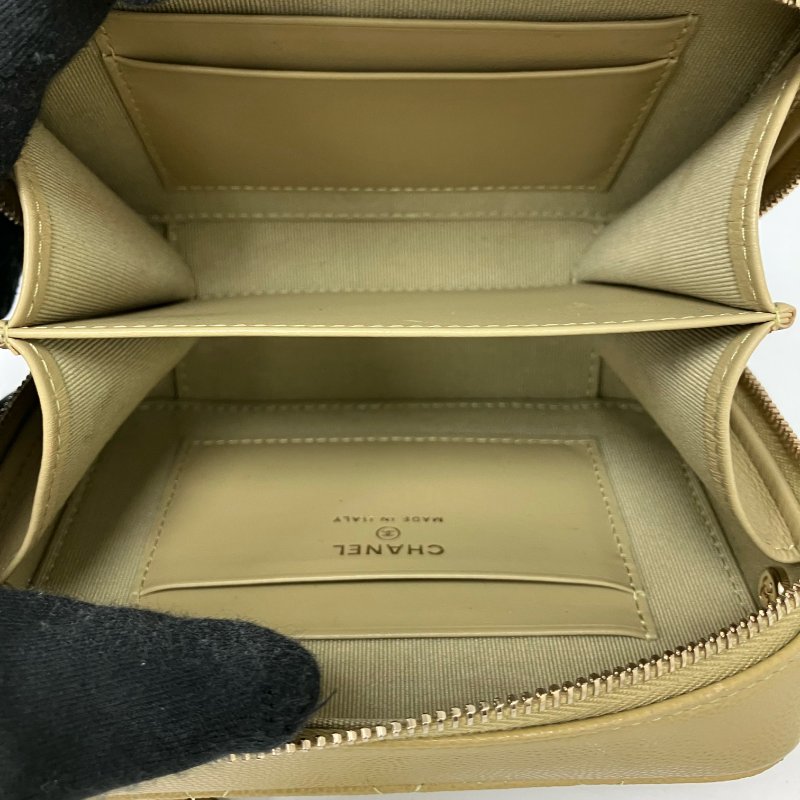 △ Chanel 香奈兒 Brown Yellow Caviar Skin Gold Tone Metal Chain Cross-body Bag AP2426 啡黃色粒紋小牛皮金色金屬鏈條斜背袋 AP2426 -257025758-17