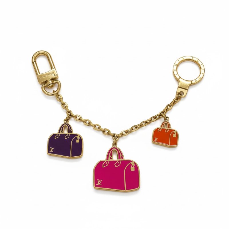 LOUIS VUITTON 路易威登 M66985 SPEEDY 造型包鍊 合金 彩色 金釦-0