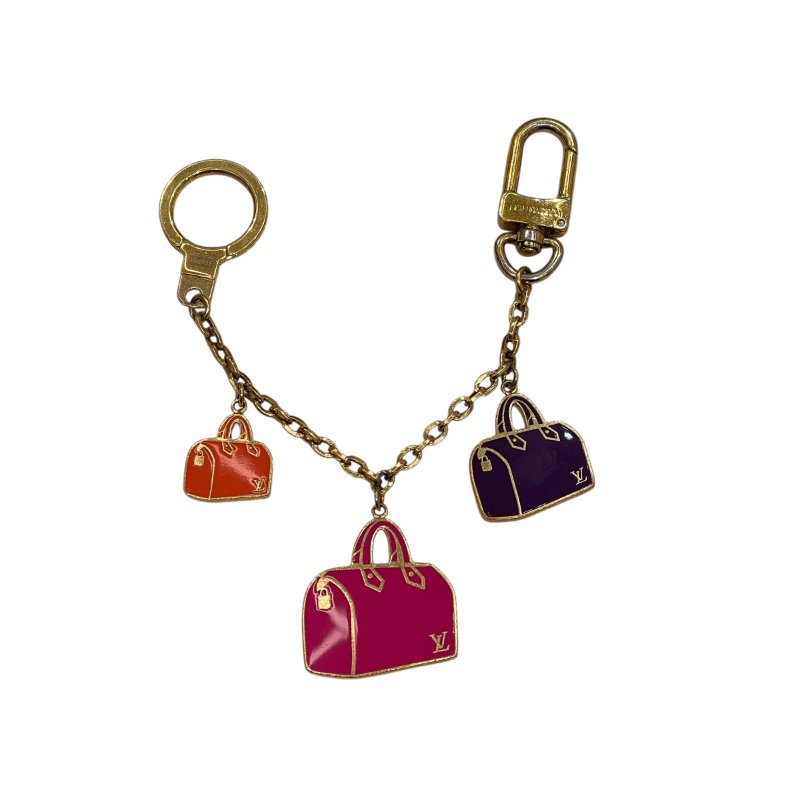 LOUIS VUITTON 路易威登 M66985 SPEEDY 造型包鍊 合金 彩色 金釦-1