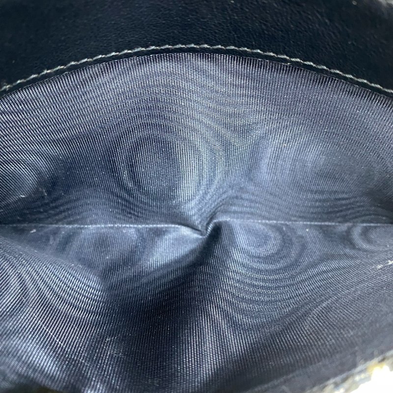 ☆ Christian Dior 迪奧 Navy Canvas Oblique Saddle Wallet on Chain 深藍色老花帆布鏈條銀包 - 257025825-20