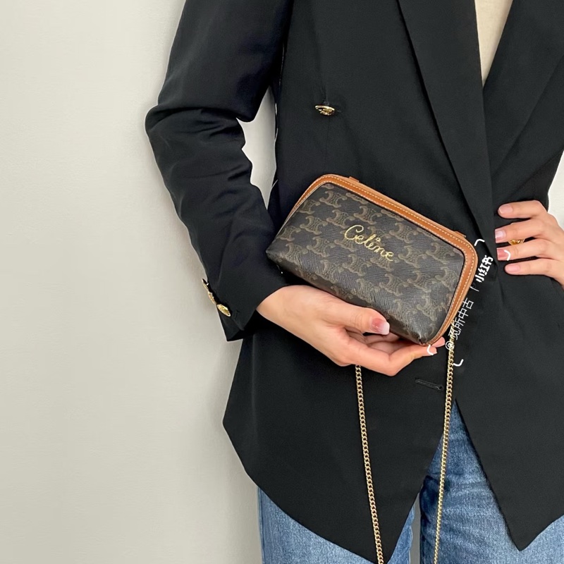 Celine • 經典凱旋門老花 Mini貝殼包-1