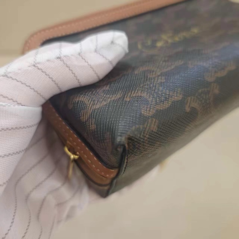 Celine • 經典凱旋門老花 Mini貝殼包-8