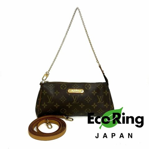 △ Louis Vuitton 路易威登 Eva Brown Coated Canvas Monogram 2Way Bag M95567 啡色塗層帆布經典花紋兩用袋 M95567 -257020858