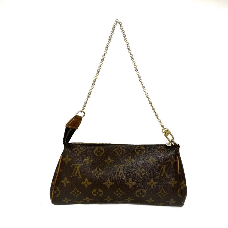 △ Louis Vuitton 路易威登 Eva Brown Coated Canvas Monogram 2Way Bag M95567 啡色塗層帆布經典花紋兩用袋 M95567 -257020858-2