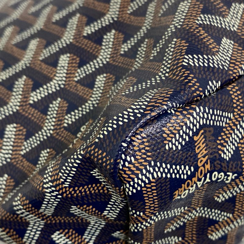 △ Goyard 高雅德 Boheme Navy Coated Canvas Goyardine Tote Bag 深藍色塗層帆布托特袋 -257025748-12
