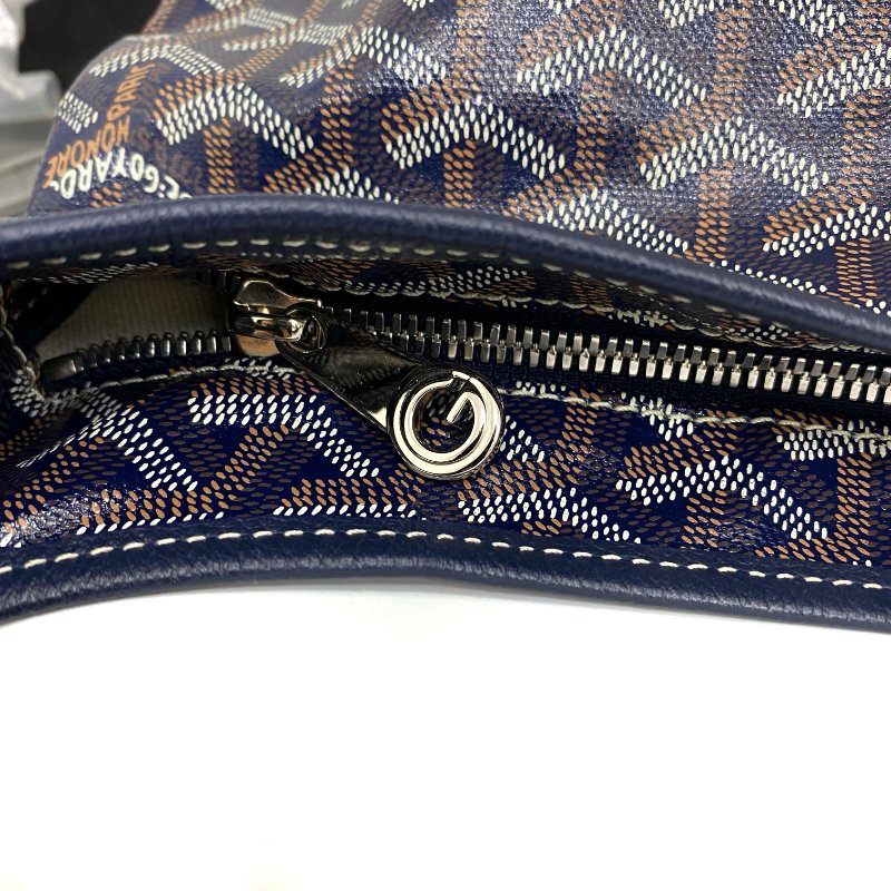△ Goyard 高雅德 Boheme Navy Coated Canvas Goyardine Tote Bag 深藍色塗層帆布托特袋 -257025748-14