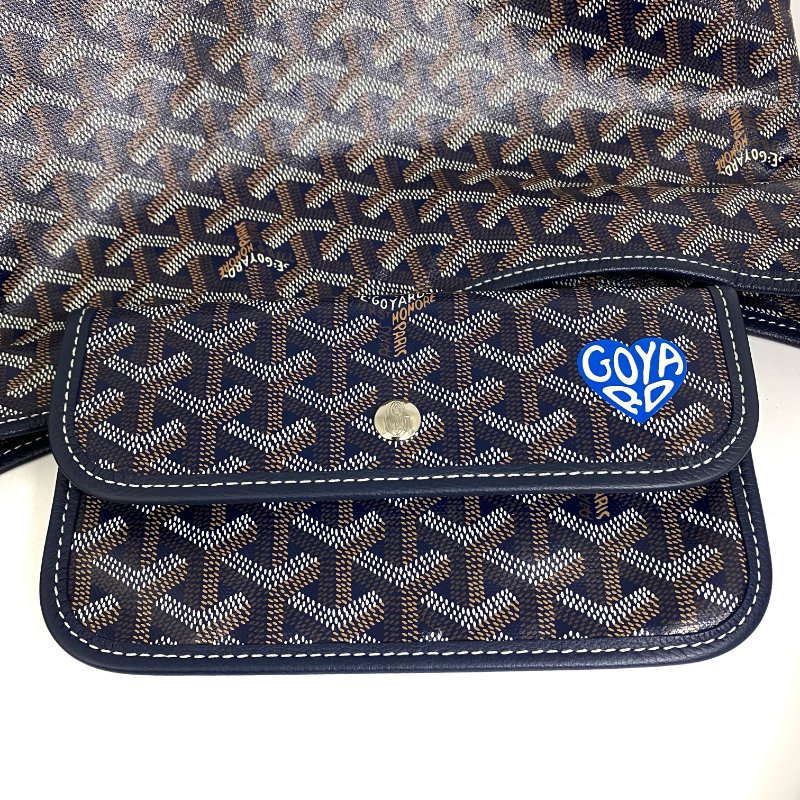 △ Goyard 高雅德 Boheme Navy Coated Canvas Goyardine Tote Bag 深藍色塗層帆布托特袋 -257025748-17