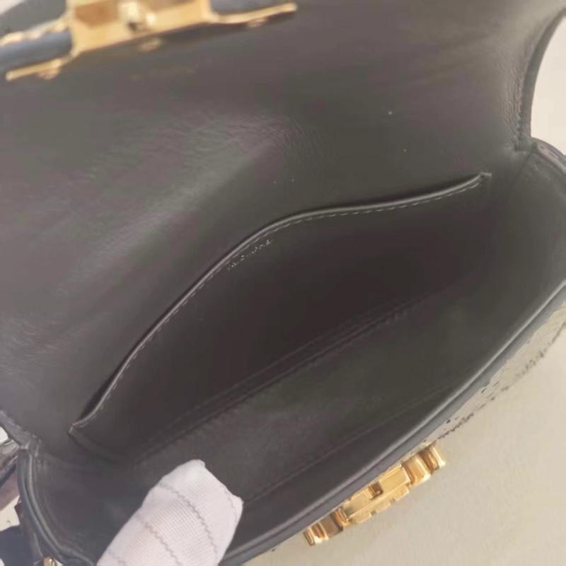 Celine • 經典凱旋門灰咖色水蛇皮包 小號 原價近20萬-8