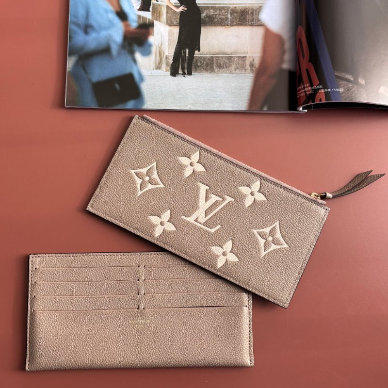 ::LOUIS VUITTON:: LV M82610 Félicie Pochette 斑鳩灰色皮革壓花紋 WOC三合一 金鏈斜背包-16