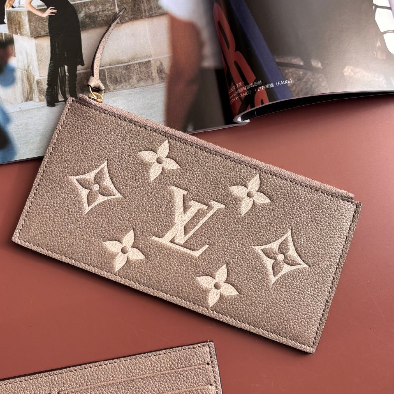 ::LOUIS VUITTON:: LV M82610 Félicie Pochette 斑鳩灰色皮革壓花紋 WOC三合一 金鏈斜背包-18