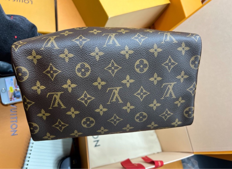 【2026年1月購證 全新大全套✨】LV Speedy25 經典老花手提斜挎包搭黑色肩帶芯片款-6
