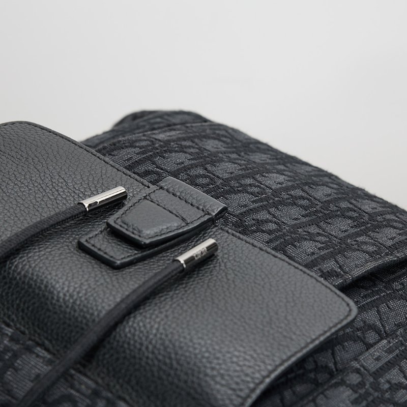 二手DIOR motion老花後背包/黑-3