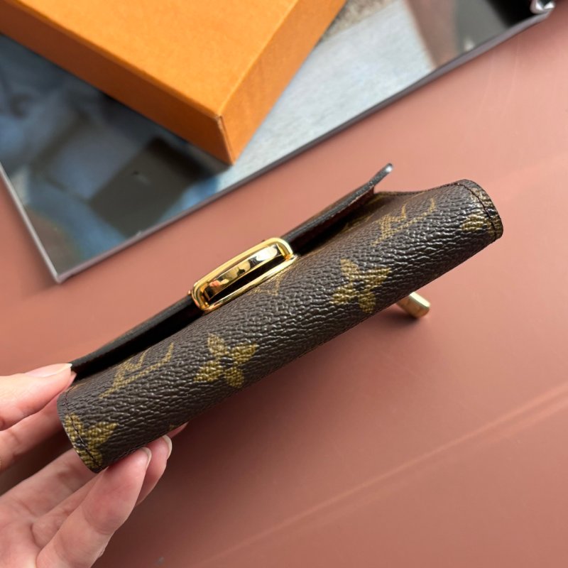 ::LOUIS VUITTON:: LV M58013 Monogram經典花紋 曼哈頓釦式短夾-3