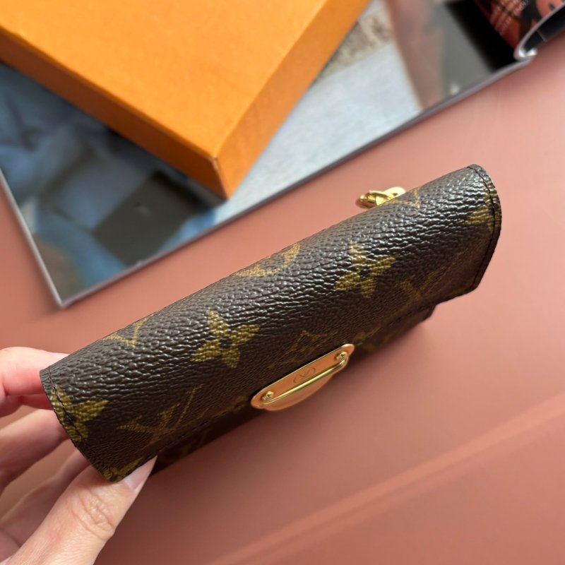 ::LOUIS VUITTON:: LV M58013 Monogram經典花紋 曼哈頓釦式短夾-5