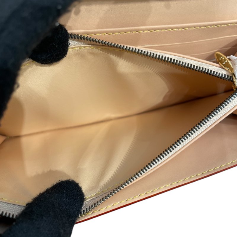 LOUIS VUITTON 路易威登 M93746 PORTEFEUILLE SARAH 長夾 PVC帆布 黑三彩老花 金釦-11