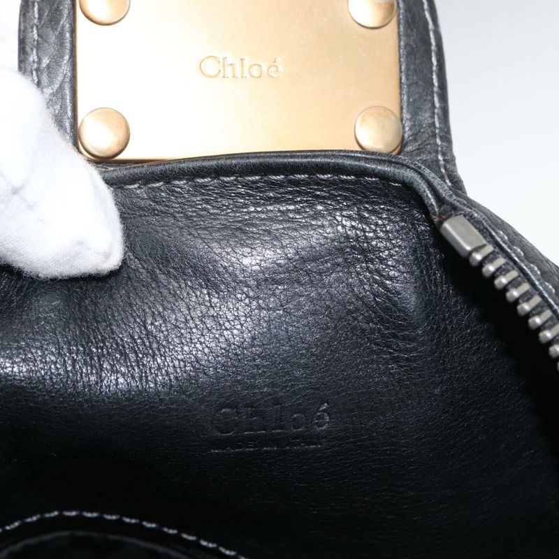 【日本直送】Chloe Paddington 單肩包 皮革 黑色 金 銀色 正品 BA8905-19