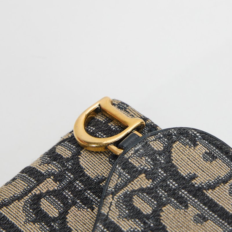 二手DIOR saddle 馬鞍短夾/老花-3