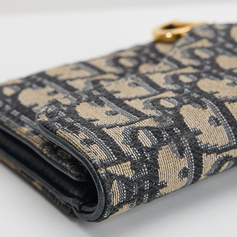 二手DIOR saddle 馬鞍短夾/老花-7