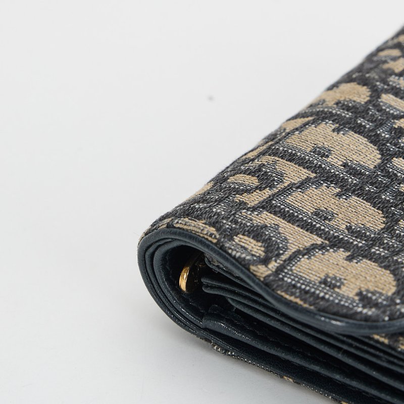 二手DIOR saddle 馬鞍短夾/老花-12