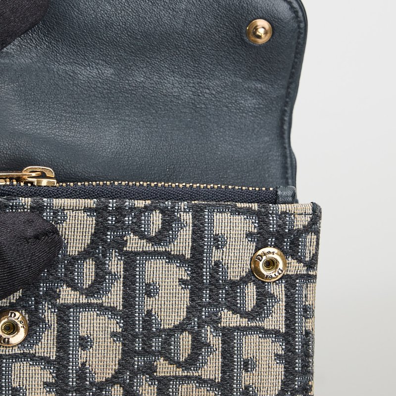 二手DIOR saddle 馬鞍短夾/老花-14