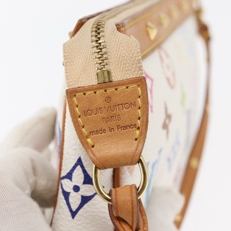 【日本直送】路易威登 多色手拿包配件袋 白色 M92649 LV 正品 ka1216A-18