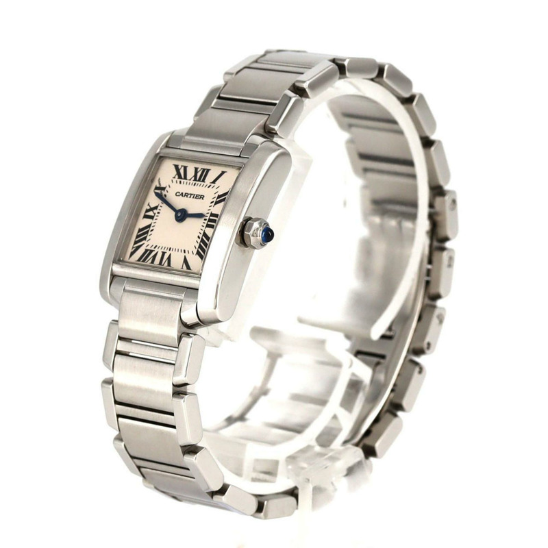 卡地亞 Tank Française SM W51008Q3 不鏽鋼石英錶-1