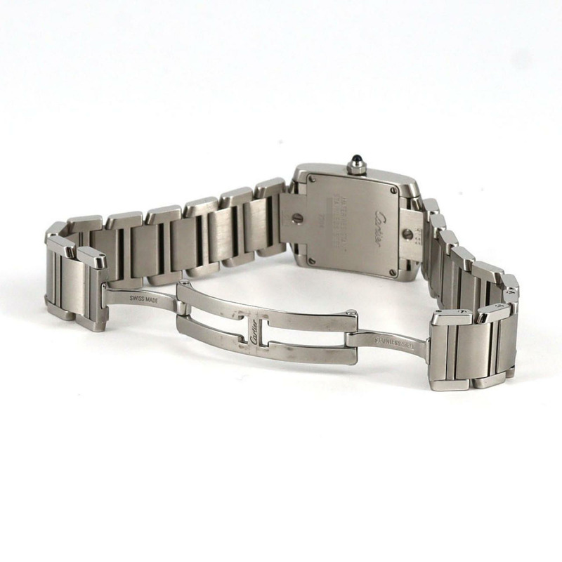 卡地亞 Tank Française SM W51008Q3 不鏽鋼石英錶-6