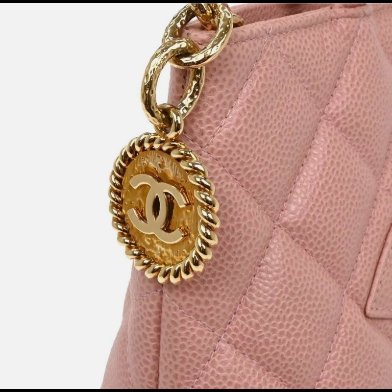 Chanel Medallion 希爾頓魚子醬金幣包-13