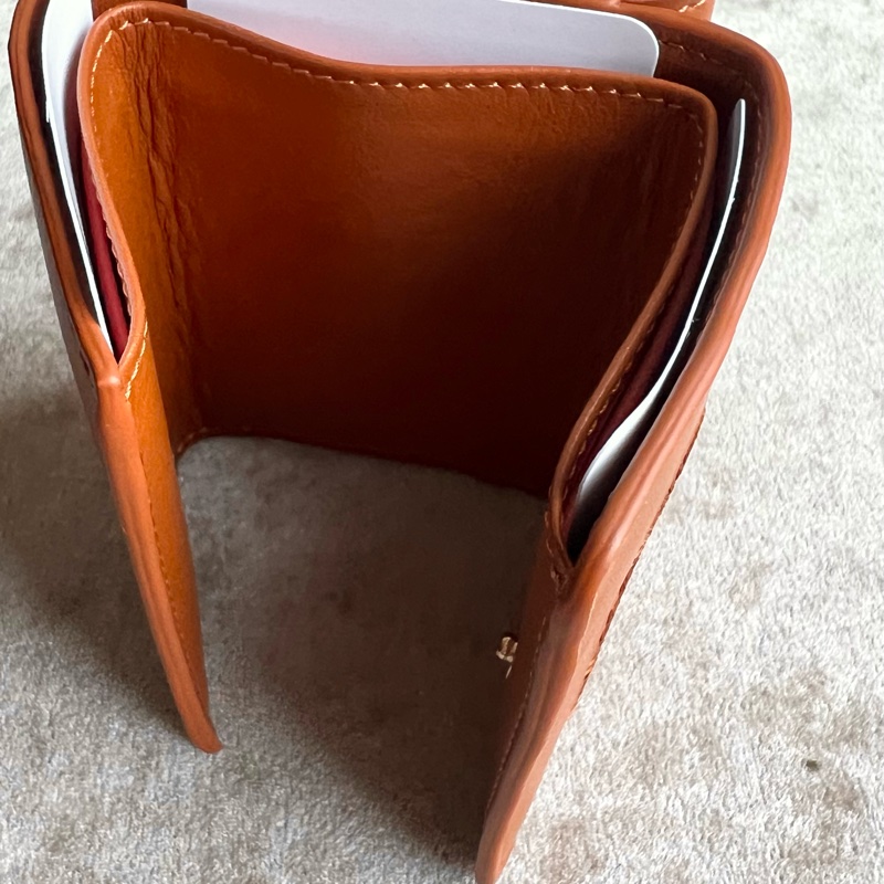 Chloe 刺繡logo刺繡 mini短夾-7