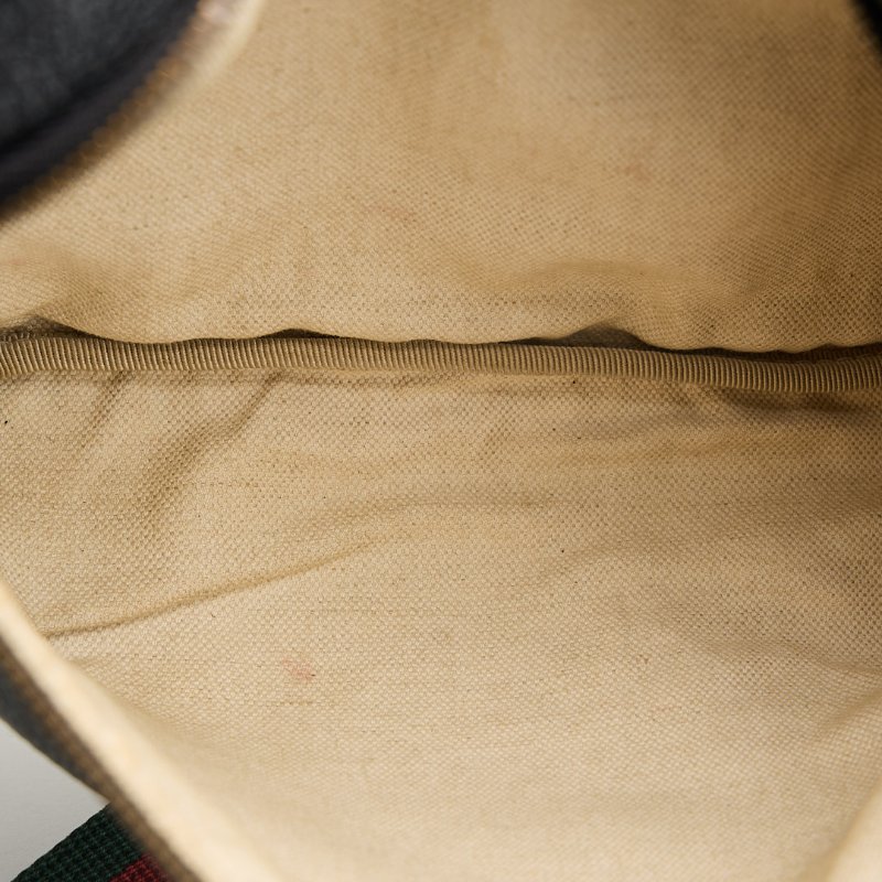 二手Gucci 黑色大款腰包-14