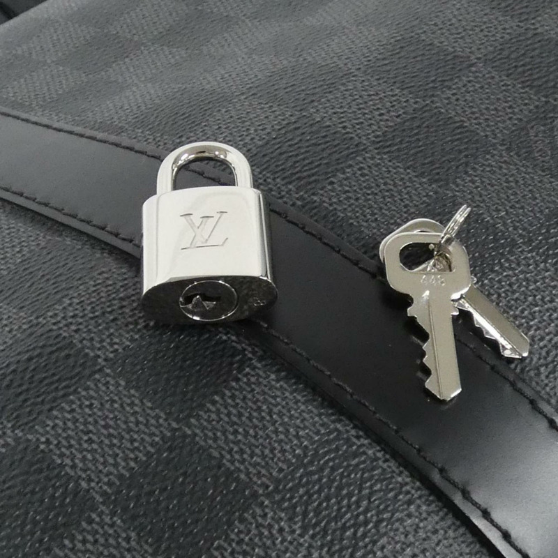 路易威登 Damier 石墨 Keepall Bandouliere 45 公分 N41418 波士頓包-3