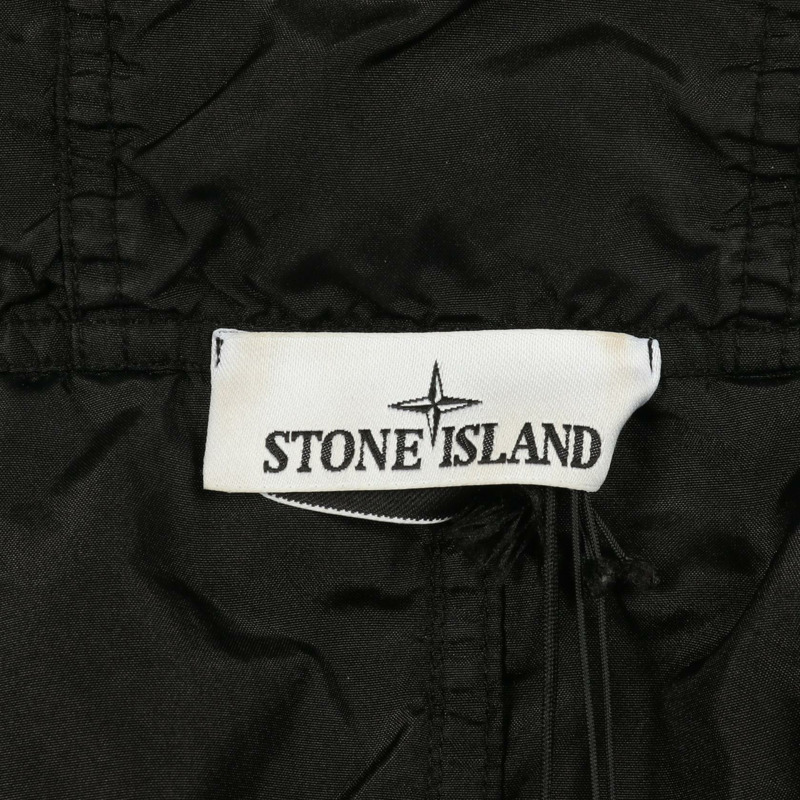 STONE ISLAND 尼龍聚酯混紡黑色技術連帽夾克外套,二手男款 L 碼-2
