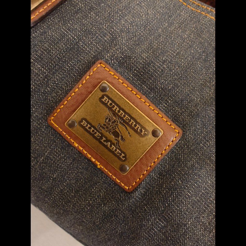 Burberry Blue Label牛仔布托特包-15