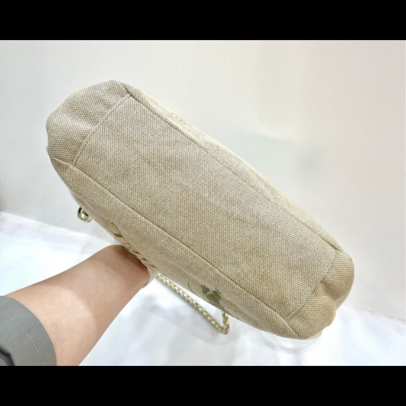 Burberry Blue Label米色帆布單肩包-7