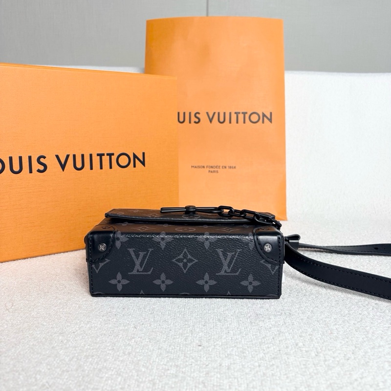 🌷新款芯片款!Louis Vuitton LV 黑武士 Steamer mini 盒子包-2