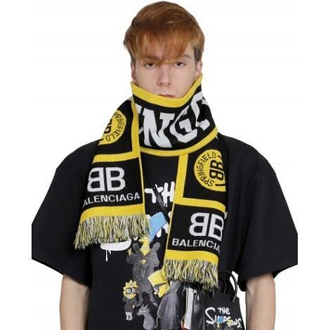 💎Han's house精品服飾💎Balenciaga 巴黎世家 羊毛 圍巾雙面用 18X155公分 原價16000-2