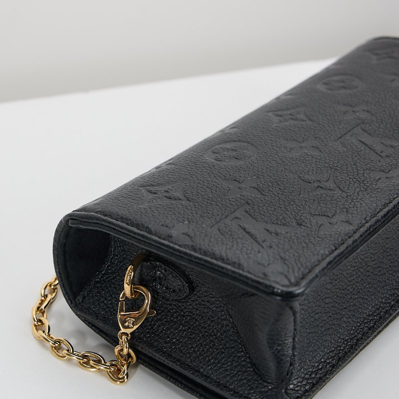 二手Lv lily woc 黑壓紋/晶片款-9